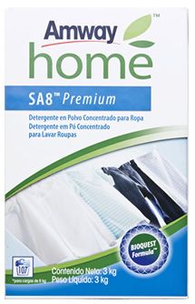 SA8 Premium Detergente em pó concentrado para roupas - 3 Kg